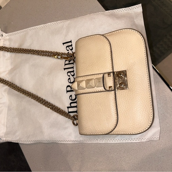 Valentino Garavani Rockstud Cream Bag - Picture 8 of 10
